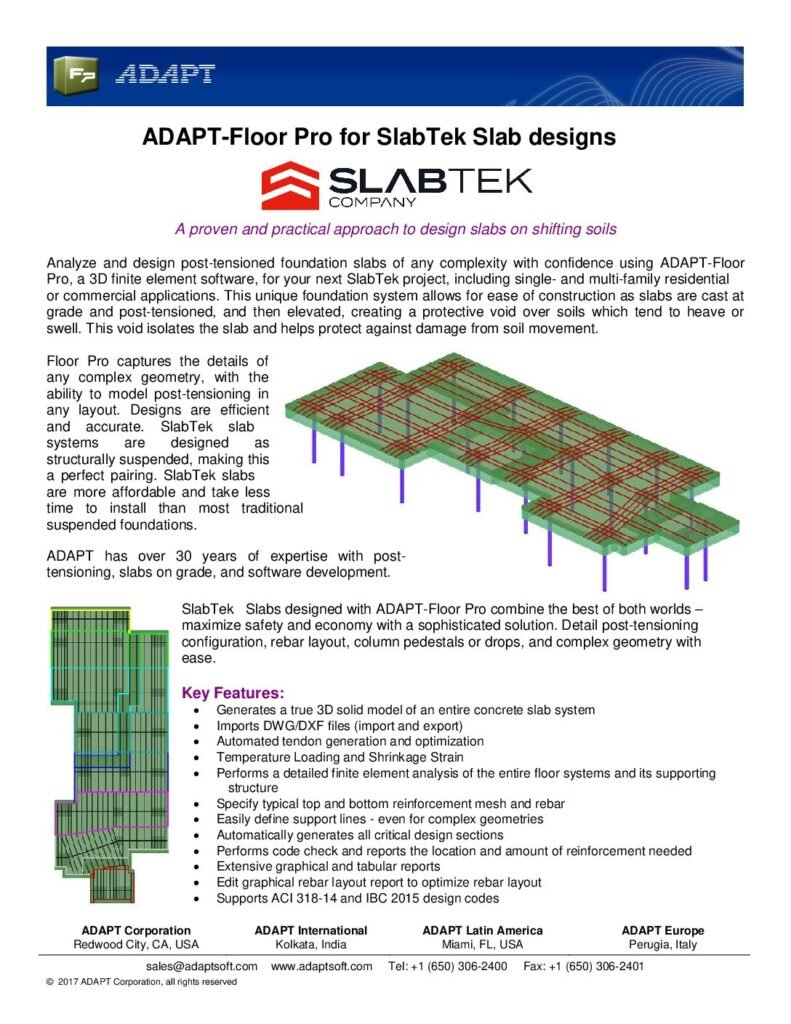 thumbnail of Adapt Structural Modeling for SlabTek